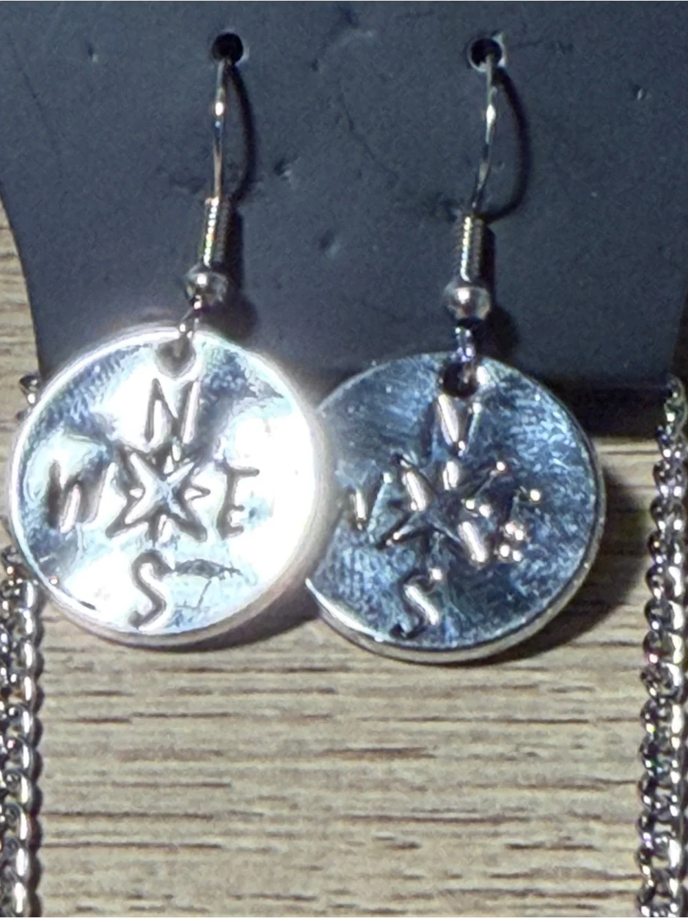 paparazzi Silver “Lead Me Guide Me” Necklace with Matching Earrings